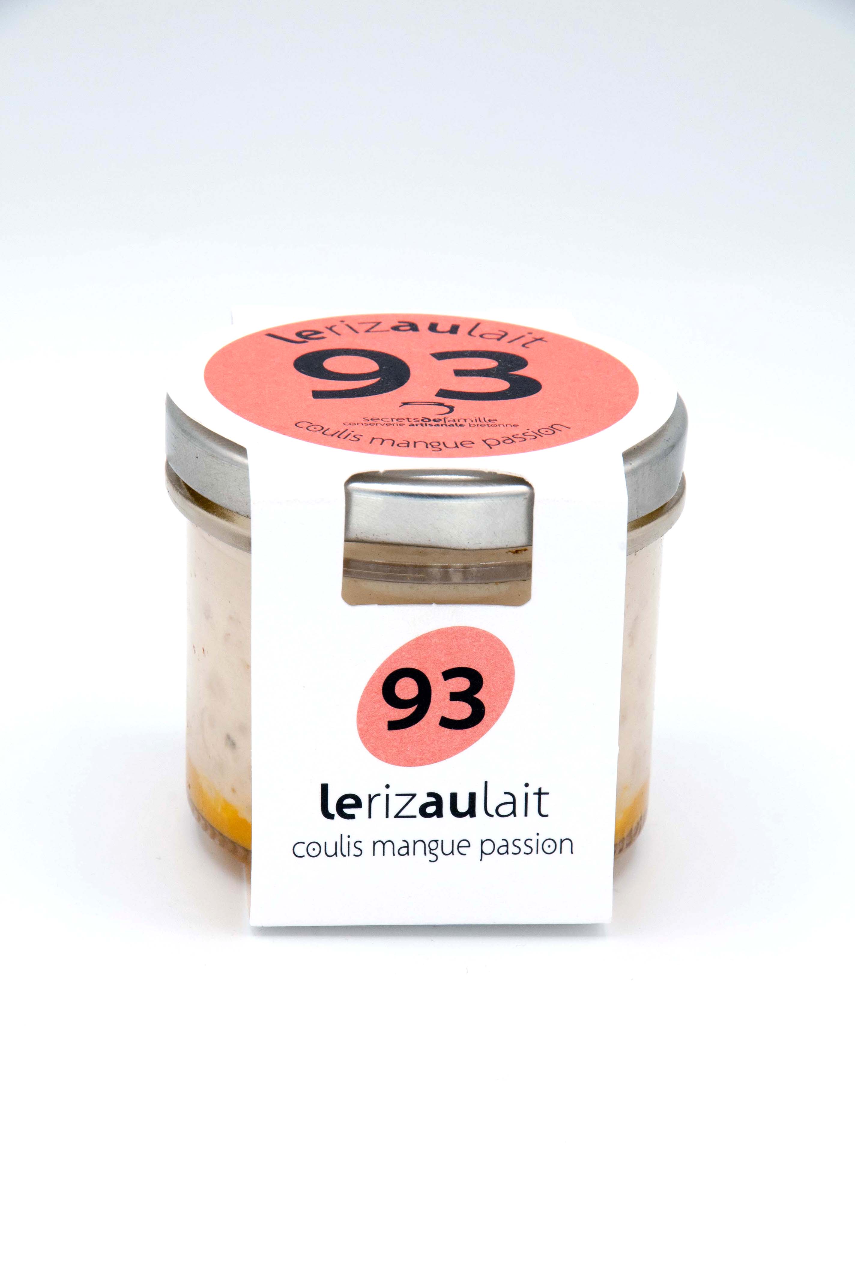 RIZ AU LAIT COULIS MANGUE PASSION N°93